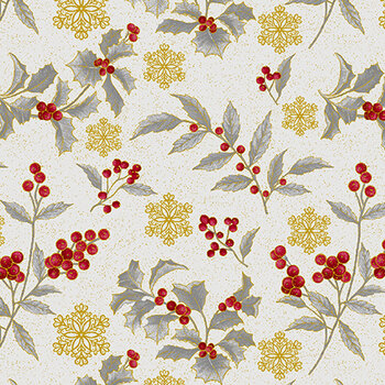 A Botanical Season 4213M-14 by Jackie Robinson for Benartex