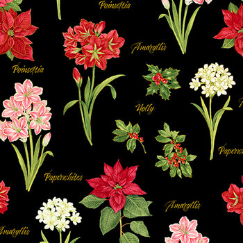 A Botanical Season 13462M-12 by Jackie Robinson for Benartex
