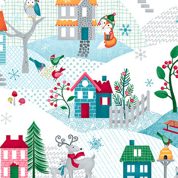 Wander Lane II 13651-05 Winter by Nancy Halvorsen for Benartex