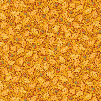 Wander Lane II 13652-30 Gold by Nancy Halvorsen for Benartex