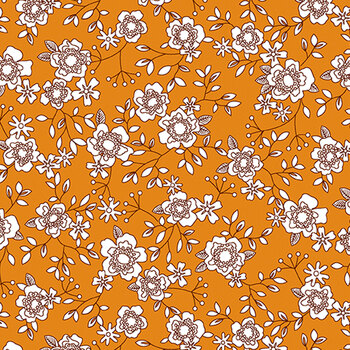 Wander Lane II 13653-36 Pumpkin by Nancy Halvorsen for Benartex