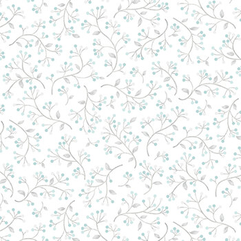 Wander Lane II 13656-08 Snow by Nancy Halvorsen for Benartex