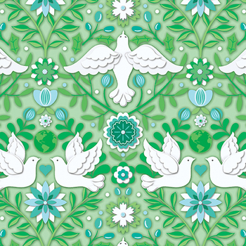 Peace on Earth - Winter 13663-04 by Amanda Murphy for Benartex