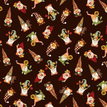 Hello Fall GAIL-CD2128 Brown by Timeless Treasures