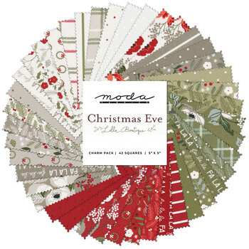 Christmas Eve  Charm Pack by Lella Boutique for Moda Fabrics