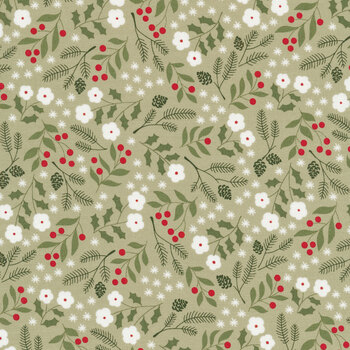 Christmas Eve 5181-14 Dove by Lella Boutique for Moda Fabrics