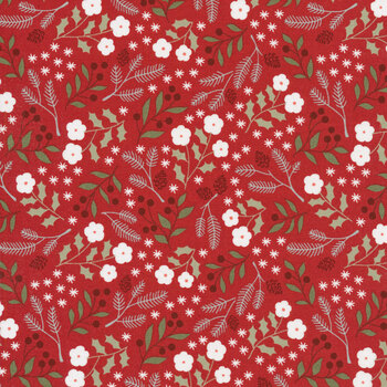 Christmas Eve 5181-16 Cranberry by Lella Boutique for Moda Fabrics