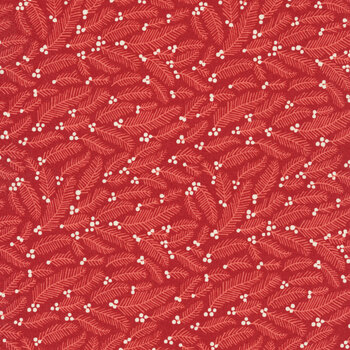 Christmas Eve 5182-16 Cranberry by Lella Boutique for Moda Fabrics