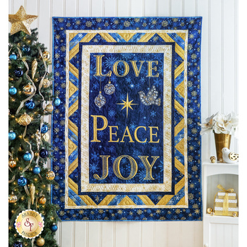  Christmas Joy Quilt Kit - Blue