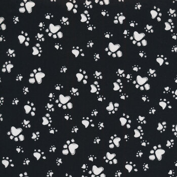 Doggie Holiday 692-475 Paw Flakes- Black  by Loralie Designs