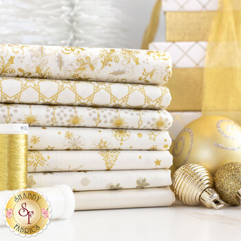 Elegant Christmas gold & white pattern Wrapping Paper Sheets