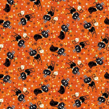 Hello Glow 6995G-33 Orange by Victoria Hutto for Studio E Fabrics