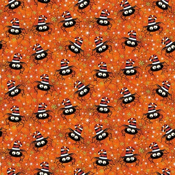 Hello Glow 6999G-33 Orange by Victoria Hutto for Studio E Fabrics
