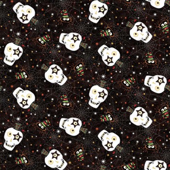 Hello Glow 7002G-99 Black by Victoria Hutto for Studio E Fabrics