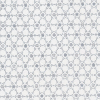 Stof Christmas - Frosty Snowflake 4590-108 White/Silver by Stof Fabrics