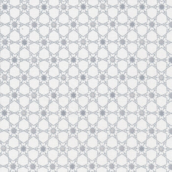 Stof Christmas - Frosty Snowflake 4590-108 White/Silver by Stof Fabrics