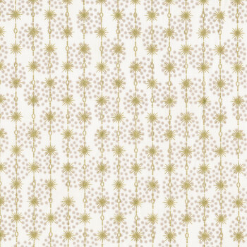 Stof Christmas - Frosty Snowflake 4590-132 Cream/Gold by Stof Fabrics
