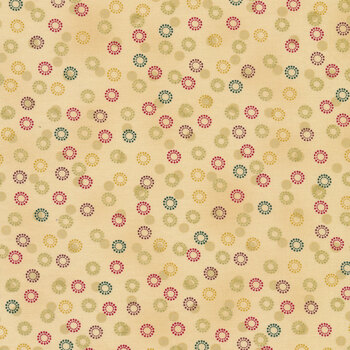 Stof Christmas - Frosty Snowflake 4590-213 Beige/Gold by Stof Fabrics