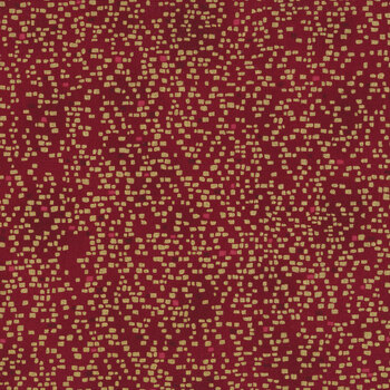Stof Christmas - Frosty Snowflake 4590-401 Red/Gold by Stof Fabrics