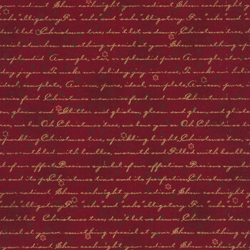 Stof Christmas - Frosty Snowflake 4590-404 Red/Gold by Stof Fabrics