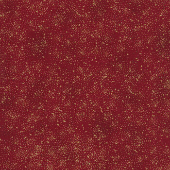 Stof Christmas - Frosty Snowflake 4590-406 Red/Gold by Stof Fabrics
