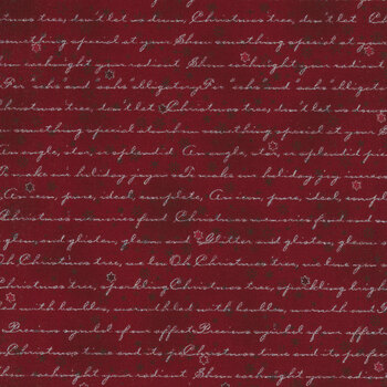 Stof Christmas - Frosty Snowflake 4590-417 Red/Silver by Stof Fabrics
