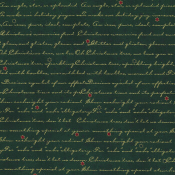 Stof Christmas - Frosty Snowflake 4590-804 Green/Gold by Stof Fabrics