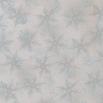 Stof Christmas - Frosty Snowflake 4590-901 Gray/Silver by Stof Fabrics