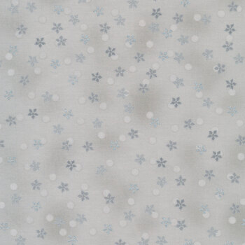 Stof Christmas - Frosty Snowflake 4590-902 Gray/Silver by Stof Fabrics