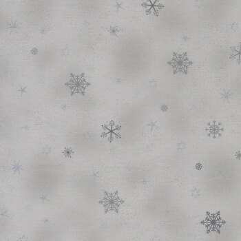 Stof Christmas - Frosty Snowflake 4590-903 Gray/Silver by Stof Fabrics