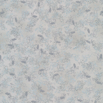 Stof Christmas - Frosty Snowflake 4590-904 Gray/Silver by Stof Fabrics