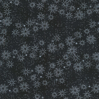 Stof Christmas - Frosty Snowflake 4590-914 Black/Silver by Stof Fabrics