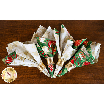  Cloth Napkins Kit - Holiday Flourish 15 - Holiday