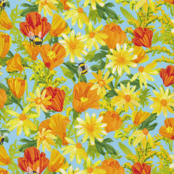 Wild Blossoms 48731-23 by Robin Pickens for Moda Fabrics