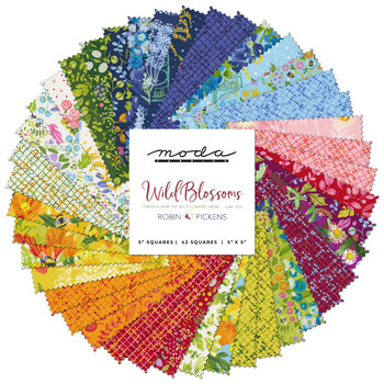 Wild Blossoms  Charm Pack by Robin Pickens for Moda Fabrics
