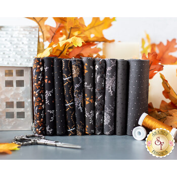 Rustic Gatherings 10 FQ Set - Midnight by Primitive Gatherings for Moda Fabrics
