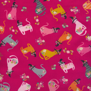 Kitty Loves Candy KC23900-PINK by Poppie Cotton
