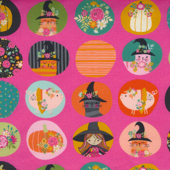 Kitty Loves Candy KC23906-PINK by Poppie Cotton