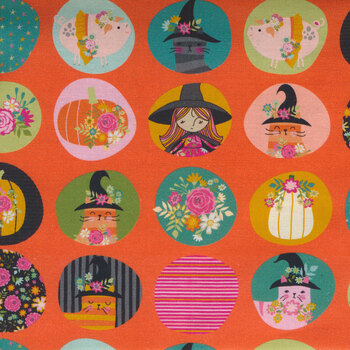 Kitty Loves Candy KC23908-ORANGE by Poppie Cotton
