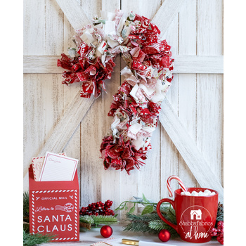  Candy Cane Wreath Kit - Peppermint Bark