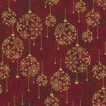Stof Christmas - Twinkle 4590-009 Dark Red Christmas by Stof Fabrics