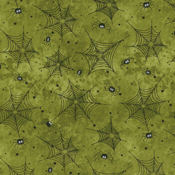 Scaredy Cats 53536-7 Moss from Windham Fabrics