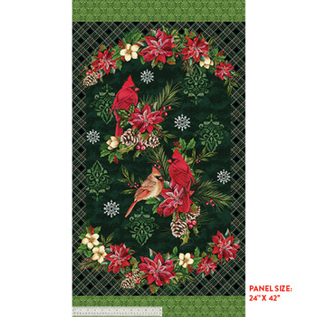 Holiday Greetings 53602P-1 Winter Wishes Panel by Windham Fabrics