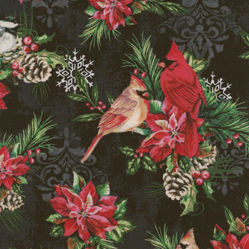 Holiday Greetings 53603-3 Winter Songbirds by Windham Fabrics