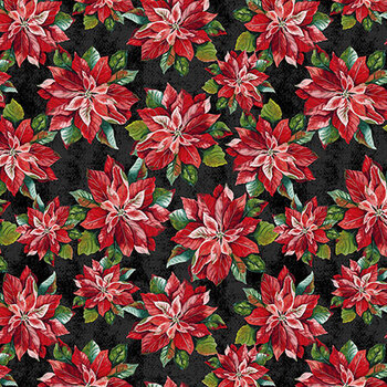 Holiday Greetings 53604-3 Poinsettias by Windham Fabrics