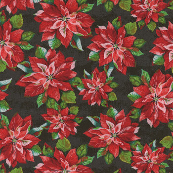 Holiday Greetings 53604-3 Poinsettias by Windham Fabrics