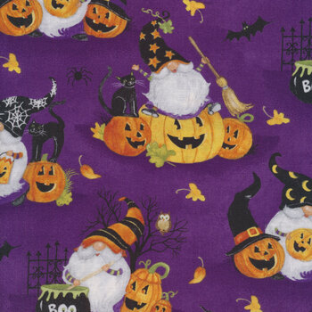 The Boo Crew 39792-689 Purple by Susan Winget for Wilmington Prints