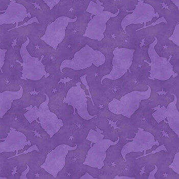 The Boo Crew 39793-606 Purple by Susan Winget for Wilmington Prints