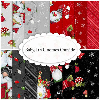 Baby, It's Gnomes Outside  Yardage by Susan Winget for Wilmington Prints