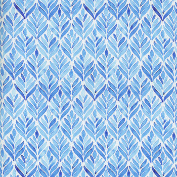 Summer Breeze 6SB-2 Blue Leaves from In the Beginning Fabrics